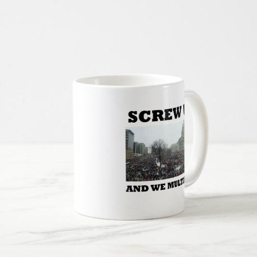 Schroef ons en we vermenigvuldigen ons koffiemok (Voorkant rechts)