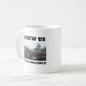 Schroef ons en we vermenigvuldigen ons koffiemok (Voorkant links)