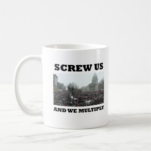 Schroef ons en we vermenigvuldigen ons koffiemok (Links)