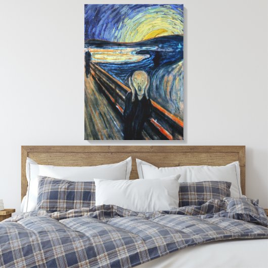 Schroef op een Sterrennacht Canvas Afdruk (Insitu (Slaapkamer))