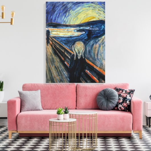 Schroef op een Sterrennacht Canvas Afdruk (Insitu (Woonkamer))