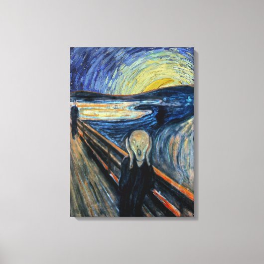 Schroef op een Sterrennacht Canvas Afdruk (Voorkant)