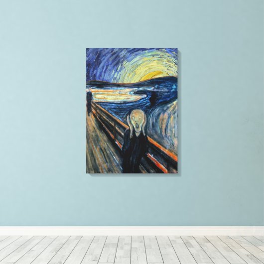 Schroef op een Sterrennacht Canvas Afdruk (Insitu (Houten vloer))