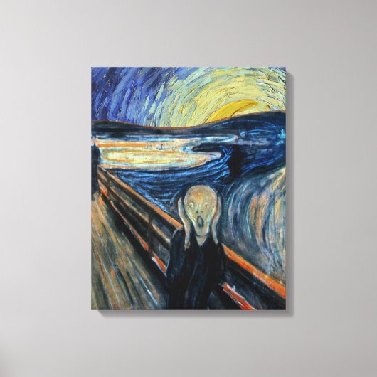 Schroef op een Sterrennacht Canvas Afdruk (Voorkant)