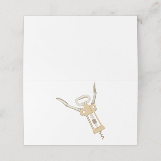 schroef plaatskaartje (Buitenkant ongevouwen)