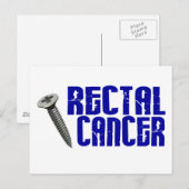 Schroef rectale kanker 2 briefkaart (Voorkant / Achterkant)