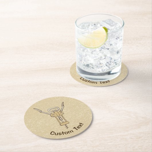 schroef ronde kartonnen onderzetter (Insitu)