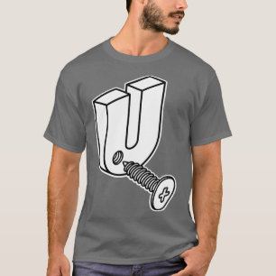 Schroef U Grappige Bouwvakker Handyman pun adu T-shirt