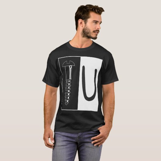Schroef U T-shirt (Voorkant volledig)
