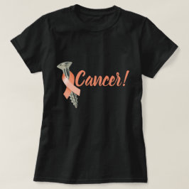 Schroef uteriene kanker Perziklint T-shirt