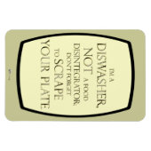 Schroef uw Bord (vaatwasmachine) (Gold Effect) Magneet (Horizontaal)