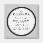 Schroef uw Bord (vaatwasmachine) (zilvereffect) Magneet (Voorkant)