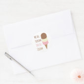 Schroef voor ijskap ronde sticker (Envelop)