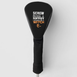 Schroef zijn tandarts wil heks Halloween Golfheadcover