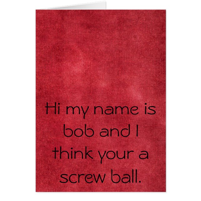 Schroefbal (Voorkant)