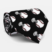 Schroefbal Stropdas (zwart) (Opgerold)