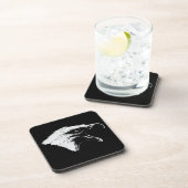 Schroefbald Eagle in Black Pick Your Background Bier Onderzetter (Rechterzijde)