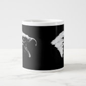 Schroefbald Eagle in Black Pick Your Background Grote Koffiekop (Voorkant)