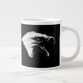 Schroefbald Eagle in Black Pick Your Background Grote Koffiekop (Rechts)