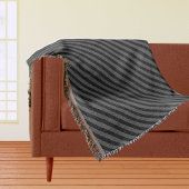 Schroefband met zwarte en grijze diagonaal deken