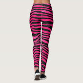 Schroefbandjes voor schitterende roze en zwarte gl leggings (Achterkant)