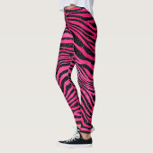 Schroefbandjes voor schitterende roze en zwarte gl leggings (Links)