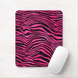 Schroefbandjes voor schitterende roze en zwarte gl muismat