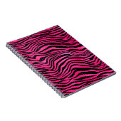 Schroefbandjes voor schitterende roze en zwarte gl notitieboek (Rechterzijde)