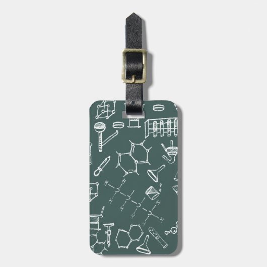 Schroefbare laboratoriumuitrusting bagagelabel (Voorkant verticaal)