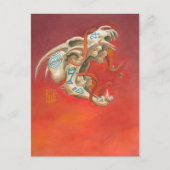 Schroefbare schedel Mini Print Briefkaart (Voorkant)