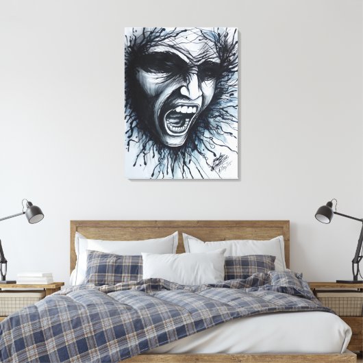 Schroefbeeld Canvas Afdruk (Insitu (Slaapkamer))