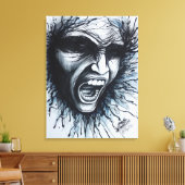 Schroefbeeld Canvas Afdruk (Insitu (Woonkamer))