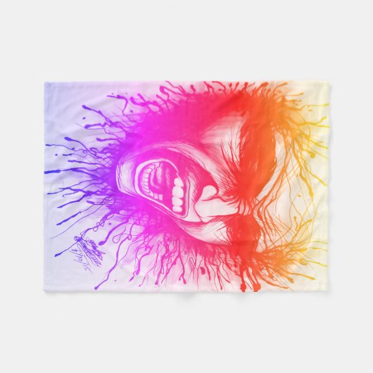 Schroefbeeld Fleece Deken (Voorkant (Horizontaal))