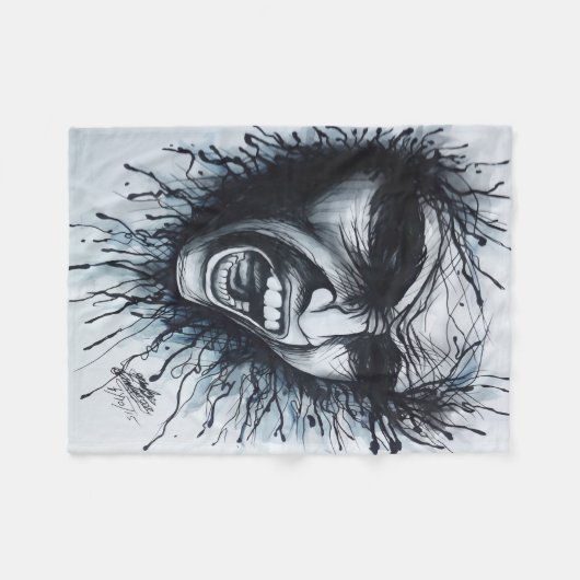 Schroefbeeld Fleece Deken (Voorkant (Horizontaal))