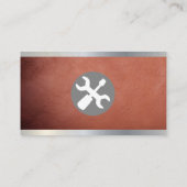 schroefbestuurderssleutel | Ledertextiel Visitekaartje (Achterkant)