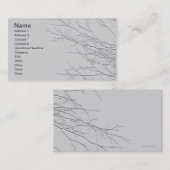 Schroefbijkantoren/in reliëfdruk staand Afbeelding Visitekaartje (Voorkant / Achterkant)