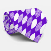 Schroefblad 03 Diagonaal - Wit op Paars Stropdas (Opgerold)
