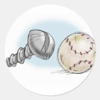 schroefbol ronde sticker