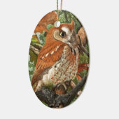 Schroefboomkorren (bruine fase) keramisch ornament (Links)