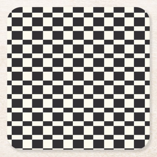 Schroefbord zwart-wit kartonnen onderzetters (Voorkant)