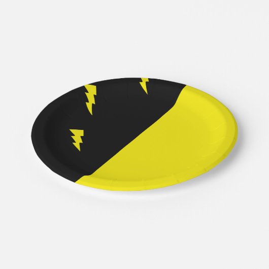 Schroefbouten patroon papieren bordje (Gekanteld)