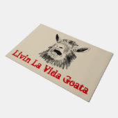 Schroefdier Funny Slogan Livin La Vida Goata Deurmat (Schuin)