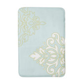 Schroefdoek Art I (overzicht) Wt Gld Lt Blauwgroen Badmat (Voorkant Verticaal)