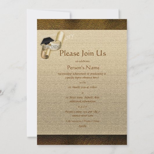 Schroefdop voor elegant kaart (Achterkant)