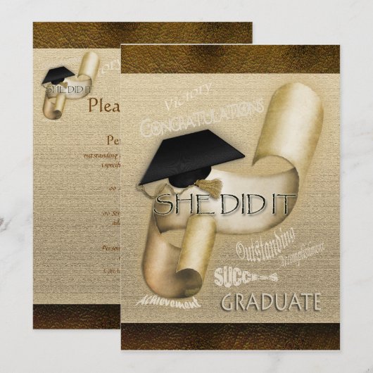 Schroefdop voor elegant kaart (Voorkant / Achterkant)