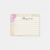 schroefdraad met regels en selectievakje post-it® notes (Voorkant)