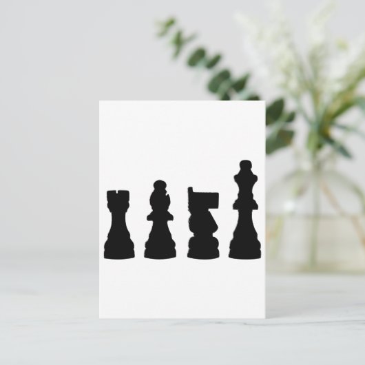 Schroefdraadsilhouetontwerp Briefkaart (Staand voorkant)