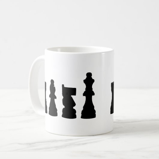 Schroefdraadsilhouetontwerp Koffiemok (Voorkant links)