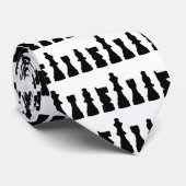 Schroefdraadsilhouetontwerp Stropdas (Opgerold)