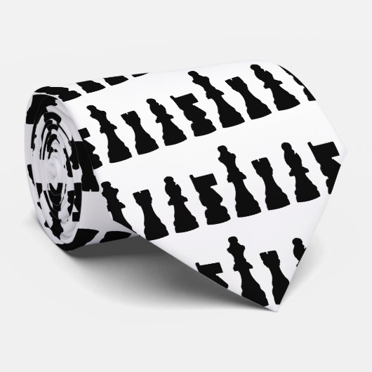 Schroefdraadsilhouetontwerp Stropdas (Opgerold)